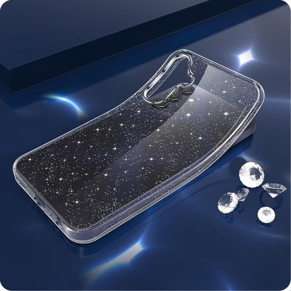 Tech-Protect FlexAir Case for Samsung Galaxy A56 5G - Clear Glitter