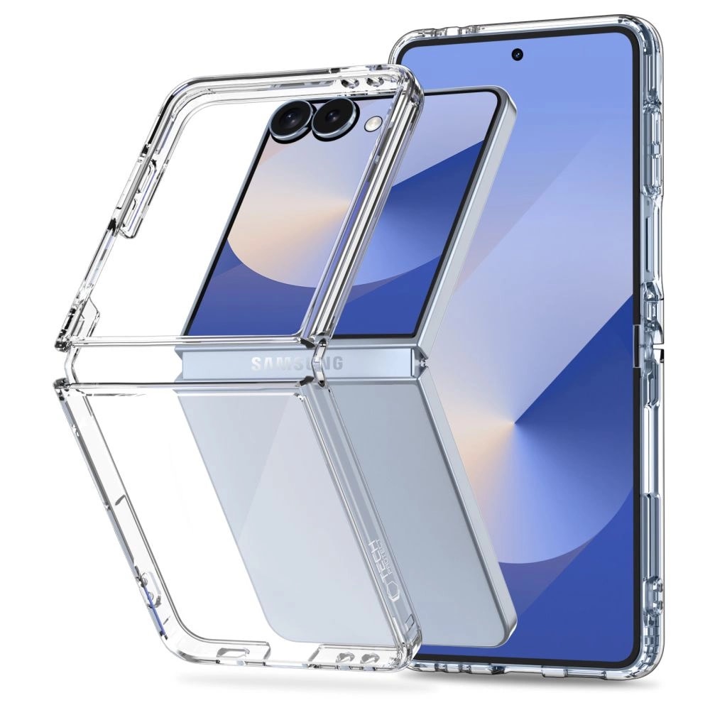 Tech-Protect FlexAir Hybrid Case for Samsung Galaxy Z Flip 7 - Transparent