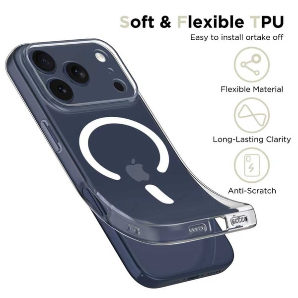 Tech-Protect FlexAir MagSafe Case for iPhone 17 Pro - Clear