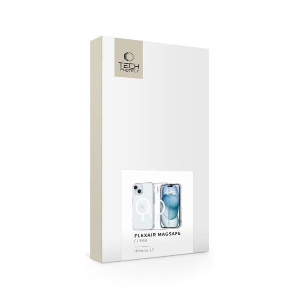 Tech-Protect FlexAir MagSafe iPhone 15 Case - Clear