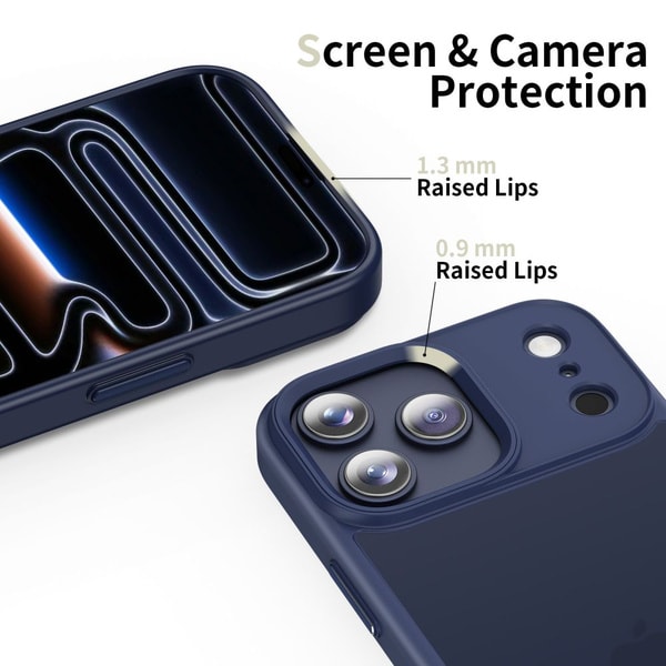 Tech-Protect MagMat Case for iPhone 17 Pro - Matte Navy Blue