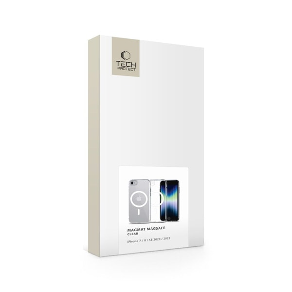 Tech-Protect MagMat MagSafe Case for iPhone 7 / 8 / SE 2020 / 2022 - Transparent