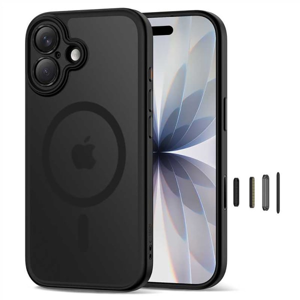 Tech-Protect Magpeak Magsafe CC Case for iPhone 17 - Matte Black