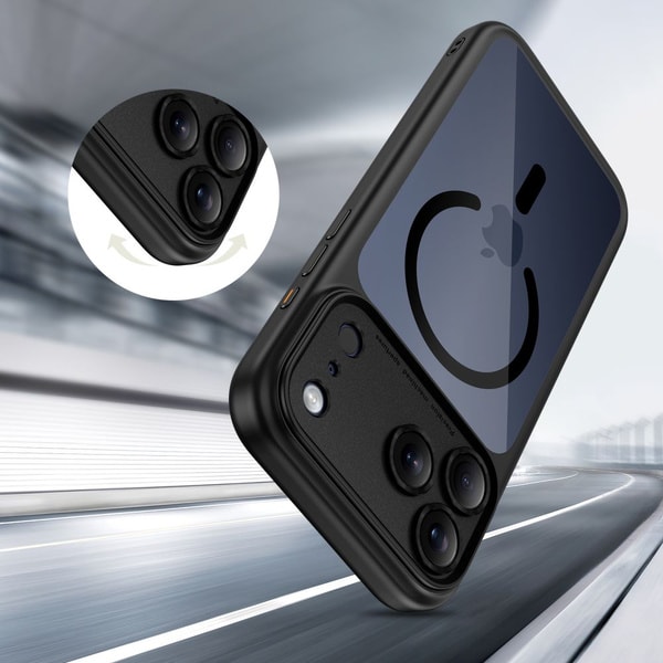 Tech-Protect Magpeak Magsafe CC Case for iPhone 17 Pro - Clear Black