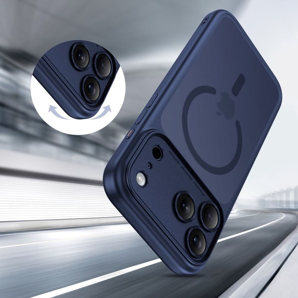 Tech-Protect Magpeak Magsafe CC Case for iPhone 17 Pro - Matte Navy Blue